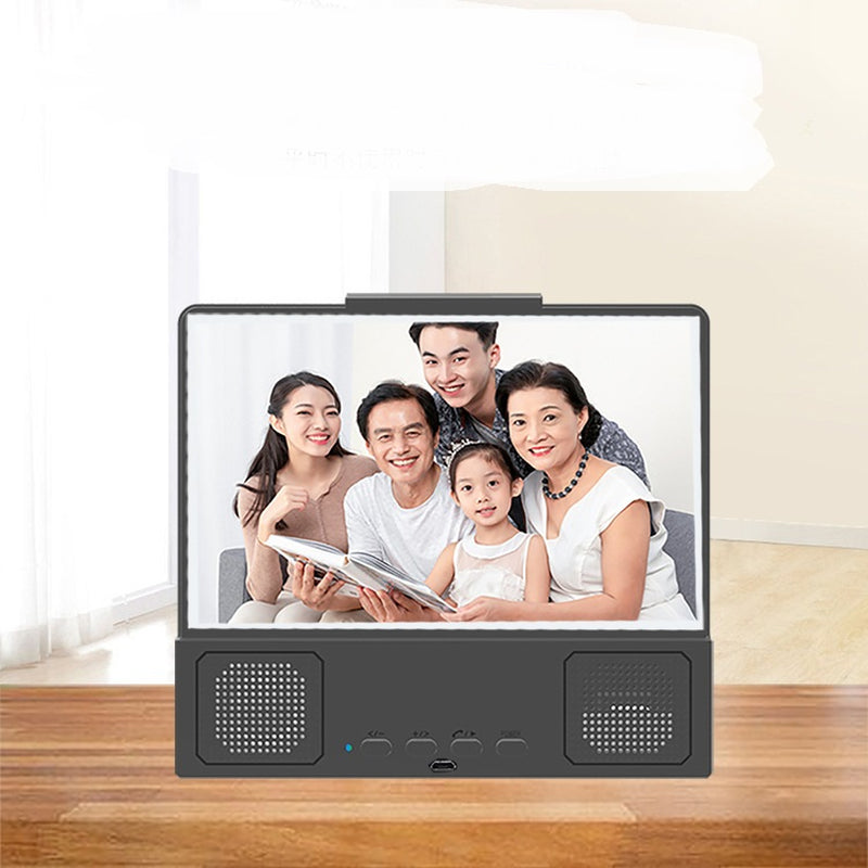 Mobile Phone Screen Magnifier with 3D HD Video and Bluetooth Amplification 