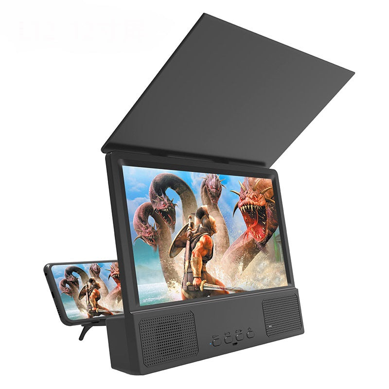 Mobile Phone Screen Magnifier with 3D HD Video and Bluetooth Amplification 